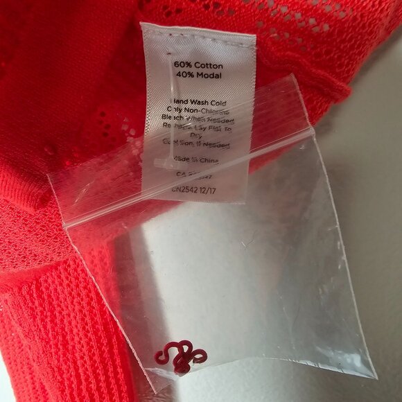 Talbots Size XL Pink Open Cardigan Dainty Loose Knit Lightweight Long Sleeve - Picture 4 of 5